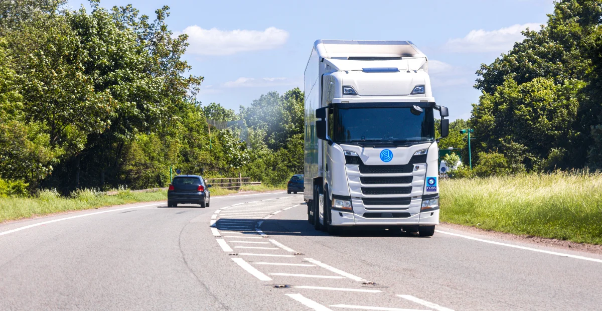 HGV with FORS Sticker