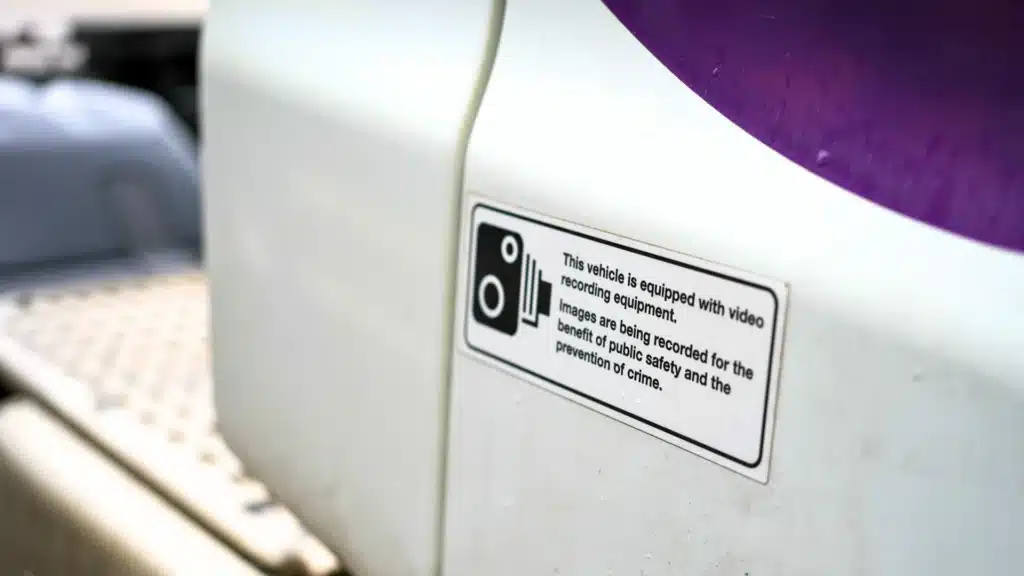 hgv cctv recording sticker