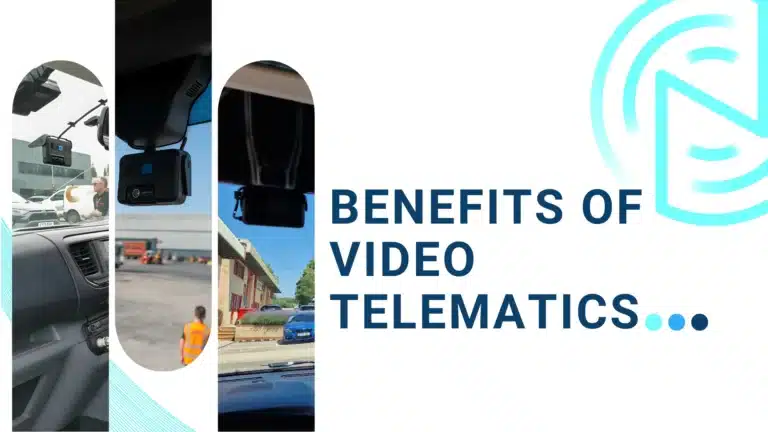 Dash cams installed in fleet vehicles highlighting the benefits of video telematics for commercial fleets