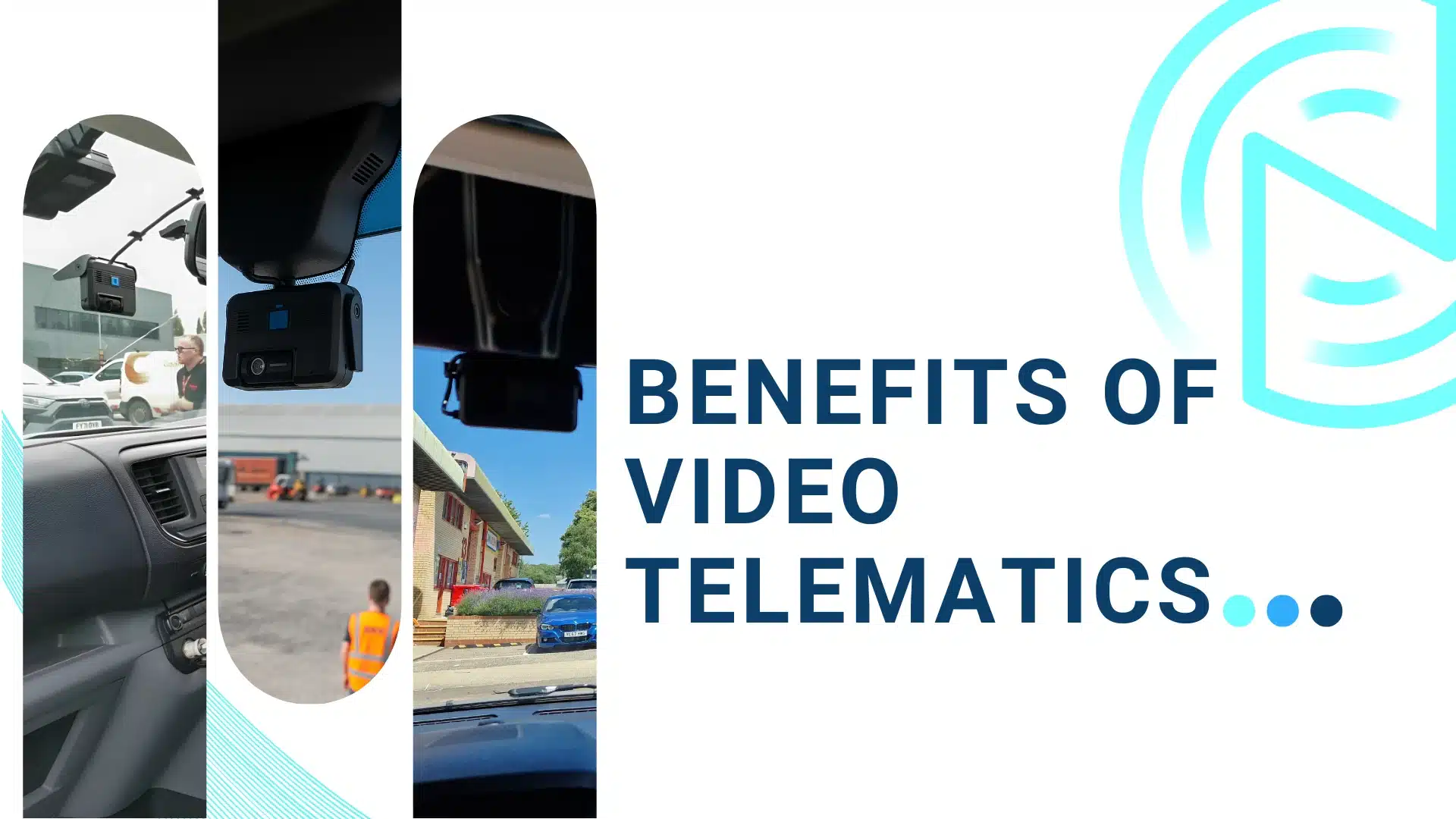 Dash cams installed in fleet vehicles highlighting the benefits of video telematics for commercial fleets