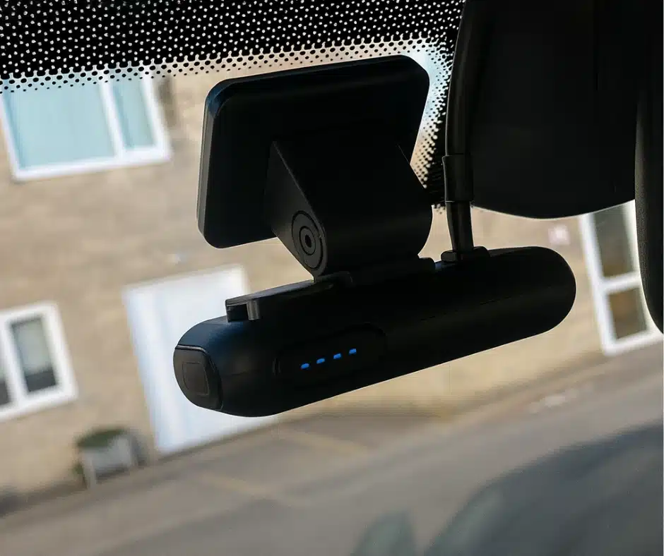 Professionally installed fleet dash cam